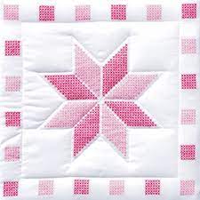 Take a look at some ideas and inspiration below might help you. Star Quilt Blocks Stamped Cross Stitch