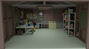 Artstation Rick And Morty Scenario Garage Gilson Junior