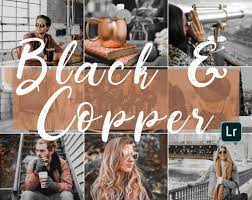 The collection supports lightroom 4 and newer. Black And Copper Lightroom Presets Mobile And Desktop Presets Strabella Presets