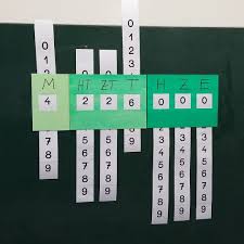 Unser Leseapparat Fur Grosse Zahlen Er Lasst Sich Durch Die Verschiedenen Farben Super Runterbrechen Bzw Aufbauen Mathe Mathe Unterrichten Mathematik Lernen