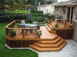 Planning A Deck For Our Backyard Like This One Deck Designs Backyard Backyard Patio Designs Patio Deck Designs