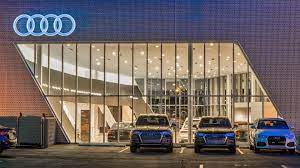 The Audi Dealership Of Birmingham With Pilkington Pyrostop Fire Rated Glass Installed By Tgp Facade Design Steel Frame Doors Audi Dealership