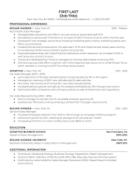 Meets clients' financial needs by executing defined customer segment activities. Automobile Car Sales Manager Resume Example For 2021 Resume Worded