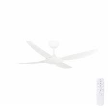 Led indoor/outdoor natural iron ceiling fan with light kit. Brilliant Amari Ceiling Fan With Remote In White 52
