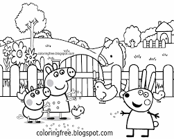 Free coloring sheets to print and download. Peppa Pig Holiday Coloring Pages Coloring And Drawing