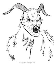 A coloring book on the mythical holiday creature known as krampus. Krampus Malvorlage Coloring And Malvorlagan