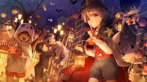 Desktop Wallpaper Halloween Fun Party Anime Hd Image Picture Background B6a04a