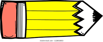 Pencil Clip Art Stock Illustration 1128010853 | Shutterstock