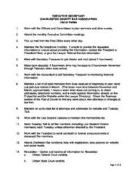 Job description for the position of: Click Here For A List Of Job Duties Charleston County Bar Association