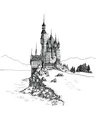 Hogwarts castle outline picture on drawcliparts.com, 0.01kb. Ink Sketch On Behance