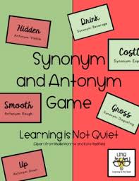 Use transitions with enough context in a sentence. Synonym And Antonym Guessing Game By Learning Is Not Quiet Tpt