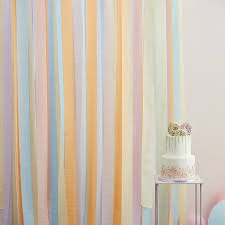 See more ideas about backdrops, party decorations, backdrops for parties. Pastel Streamer Party Backdrop Ginger Ray