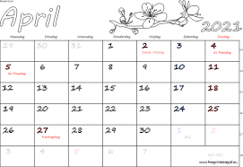 Academic & administrative holiday (veterans day) thursday, november 11, 2021: Kalender April 2021 Nederland Gratis Printbare Pdf