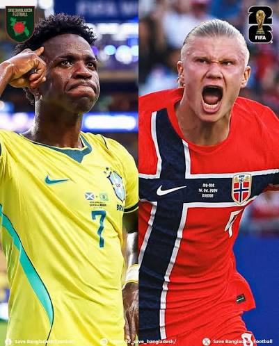 ROUND OF 16 🔥 BRASIL 🇧🇷 VS 🇧🇻 NORWAY JULY 06 | 2 AM #SaveBangladeshFootball #FIFAWorldCup
