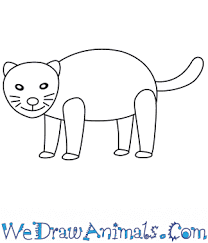 How To Draw A Simple Mountain Lion For Kids Make a majestic mountain drawing.