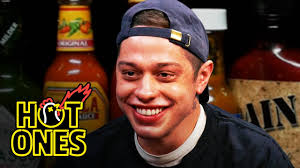 Pete davidson says he's removing his tattoos. Pete Davidson Drips With Sweat While Eating Spicy Wings Hot Ones Youtube