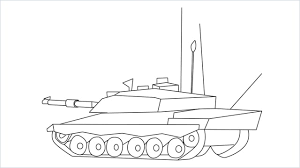 How To Draw A Army Tank Step By Step 19 Easy Phase A military tank is drawn by juxtaposing a few simple shapes to represent the main body, the wheels and the gun. how to draw a army tank step by step