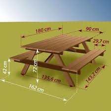 With long summer days on the horizon, we show you plans and simple instructions to build a durable, attractive picnic table in just one weekend. Construire Une Table De Pique Nique Ooreka Diygardenworkshop Plany Stola Dlya Piknika Stol Dlya Piknika Derevyannye Proekty