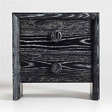 2 floating night stands, that attach to the wall with a supplied cleat. Nightstands And Bedside Tables Online Crate And Barrel