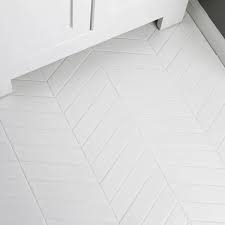 Retro Soho Chevron 1 75 X 7 Porcelain Field Tile White Bathroom Tiles Bathroom Floor Tiles Tile Bathroom