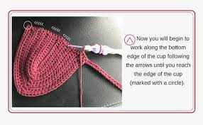 How to connect crochet bra cups when crocheting a bra cup, you're going to want to make one in dimensions that resemble your own. Transparent Crochet Yarn Clipart Crochet A Bra Cup Step Hd Png Download Transparent Png Image Pngitem