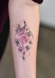 This pinboard was featured on huffington post! 100 Trending Watercolor Flower Tattoo Ideas For Women Geometric Flower Tattoo Rose Tattoos Watercolor Tattoo Flower