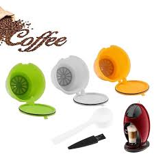 3pcs Reusable Refillable Coffee Capsules Pods Coffee Maker Pod Cup Cafeteira Coffee Filters For Nescafe Dolce Gusto Machines