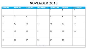 Online November 2018 Blank Calendar Calendar Template Calendar Printables Excel Calendar Template