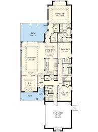 Plan 33099zr Narrow Lot Energy Efficient Cottage Narrow House Plans Mediterranean Floor Plans Lake Front House Plans