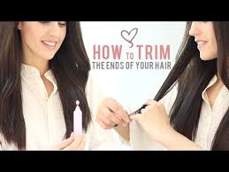 Plus, some of the conventional methods of cutting hair don't apply to women with curls. How To Trim The Ends Of Your Hair Youtube