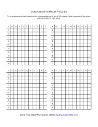 5 minute multiplication worksheet kids subtraction