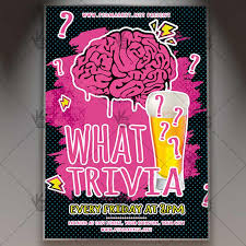 Trivia night will pull more people to your pub and clubs. Download Trivia Flyer Psd Template Psdmarket