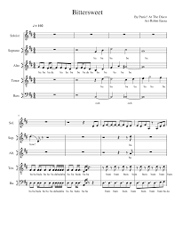Bittersweet Panic At The Disco Download Bittersweet Sheet Music For Piano Mixed Quartet Musescore Com