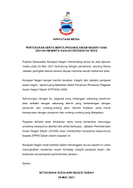 Ini ekoran pergolakan politik di negeri sabah membabitkan ketua menteri sabah, datuk seri mohd shafie apdal dan bekas ketua menteri sabah tan sri musa aman. Siaran Media Skn Sabah Berhubung Pegawai Awam Negeri Minta Rasuah Seks Jalinluin Com