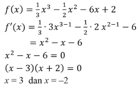 Contoh soal nilai maksimum dan minimum kelas 11. Nilai Stasioner Dan Aplikasi Turunan Matematika