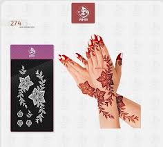 Henna Stencil Henna Sticker Henna Tattoo In 2020 Henna Stencils Henna Tattoo Stickers Henna Tattoo Stencils
