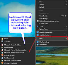 Check out free templates for word for a wide variety of formatted documents. Fix Microsoft Word Document Option Missing From The Right Click Context Menu Gear Up Windows 11 10