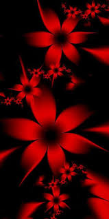Red Flowers By Esmeraldeyes Red And Black Wallpaper Flower Phone Wallpaper Red Flowers