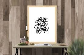Let S Stay Home Digital Download Etsy Poster Mockup Free Poster Gift Quotes