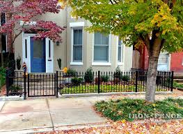 3ft Tall Classic Style Wrought Iron Fence And 3 5ft Wide Wrought Iron Gate Added To A Small Front Courtyard Backyard Fences Rustic Fence Fence Landscaping