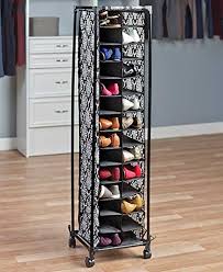 Check spelling or type a new query. Tall Slim Space Saving Stylish Fashionista Shoe Cubby Rolling Storage Unit Cart Damask By Knl Store Amazon In Home Kitchen