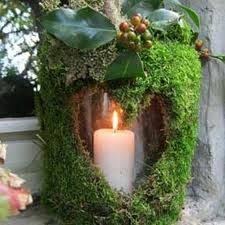 Einmachglas Mit Moos Bekleben Herbst Dekoration Weihnachtsdekoration Bepflanzung