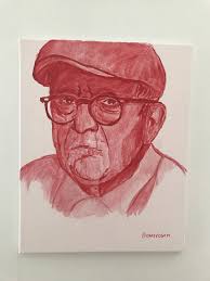 In november 2018, it sold for us$90.3 million, at that time the highest price ever paid at auction for a. David Hockney Portrait In Monochrome Painting By Omer Rosenbaum Saatchi Art
