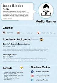 media planner resume and cv template