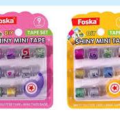 Foska Stationery Cartoon Mini DIY Masking Tape Set with Tape ...