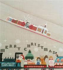 I made a wonderful and elegant hand embroidered linen table runner for you. Santa S Train Table Runner Cross Stitch Pattern