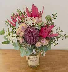 Want to speak with a friendly consultant? Native Flower Posy 30 With Free Delivery Sydney Northern Beaches North Shore Inner West And Sydney Eastern Su Flower Delivery Casket Flowers Flowers In Jars