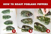 Why do you have to remove skin from poblano peppers?