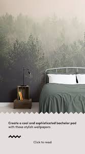 6 Wallpaper Ideas To Create A Sophisticated Mens Bedroom Murals Wallpaper Bedroom Ideas For Men Bachelor Pads Bachelor Pad Bedroom Mens Bedroom