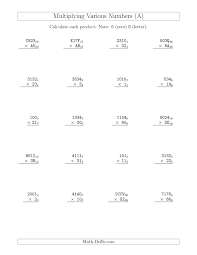Multiplying Various Numbers A Mixed Operations Worksheet Math Worksheet Reading Comprehension Task Cards Worksheets